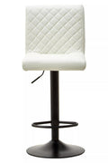 High Back White Leather Effect Bar Chair | Baina