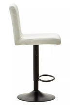 High Back White Leather Effect Bar Chair | Baina