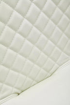 High Back White Leather Effect Bar Chair | Baina
