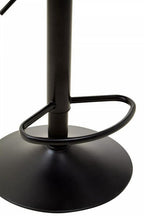 Black Leather Effect Bar Stool | Baina