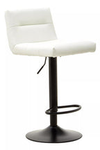 White Leather Effect Bar Stool | Baina