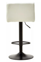 White Leather Effect Bar Stool | Baina