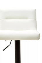 White Leather Effect Bar Stool | Baina