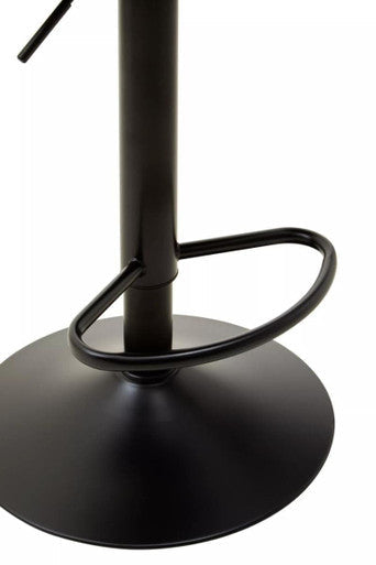 White Leather Effect Bar Stool | Baina