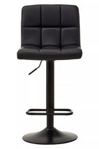 Black Faux Leather Bar Chair | Baina