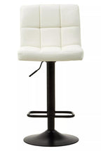 White Faux Leather Bar Chair | Baina