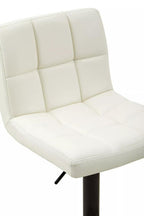 White Faux Leather Bar Chair | Baina
