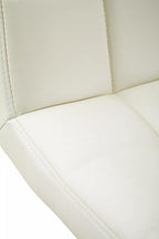 White Faux Leather Bar Chair | Baina