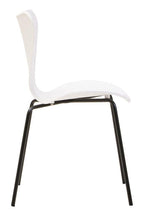 White Seat and Black Legs Dining Chair | Laila