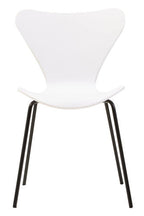 White Seat and Black Legs Dining Chair | Laila