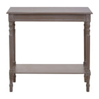 Natural Wooden Console Table with Lower Storage Shelf | Heritage