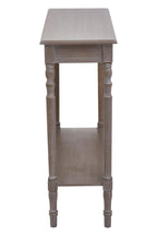 Natural Wooden Console Table with Lower Storage Shelf | Heritage