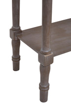 Natural Wooden Console Table with Lower Storage Shelf | Heritage