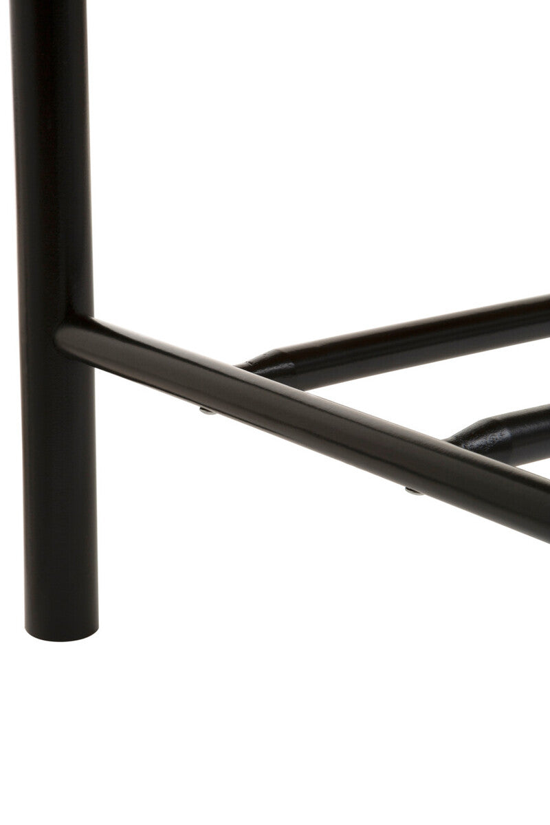 Natural Rope and Black Wood Large Bench | Bandar