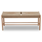 Natural Rope and Beechwood Bench | Bandar