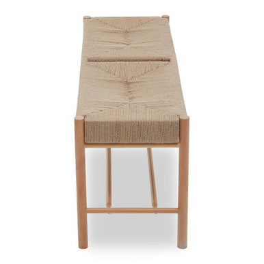 Natural Rope and Beechwood Bench | Bandar