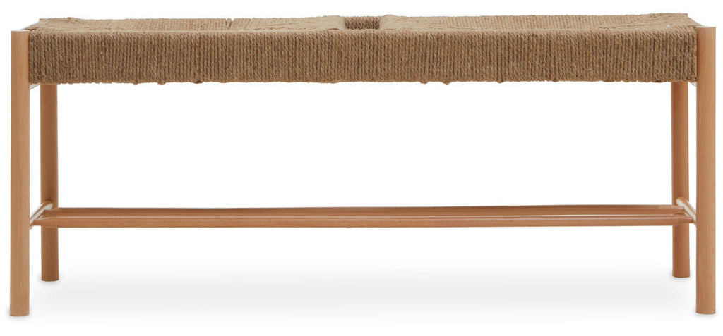 Natural Rope and Beechwood Bench | Bandar