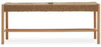 Natural Rope and Beechwood Bench | Bandar