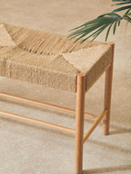 Natural Rope and Beechwood Bench | Bandar