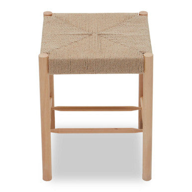 Natural Rope and Beechwood Stool | Bandar