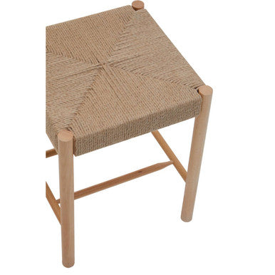Natural Rope and Beechwood Stool | Bandar