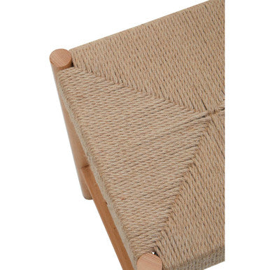 Natural Rope and Beechwood Stool | Bandar