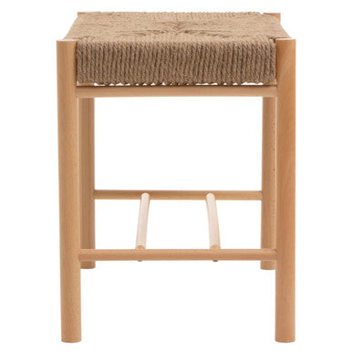 Natural Rope Weave Small Bench | Bandar