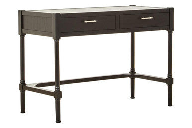 Two Drawer Black Finish Desk | Heritage
