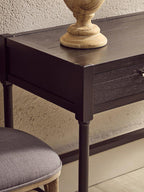 Two Drawer Black Finish Desk | Heritage