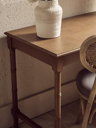 One Drawer Natural Wooden Desk | Heritage