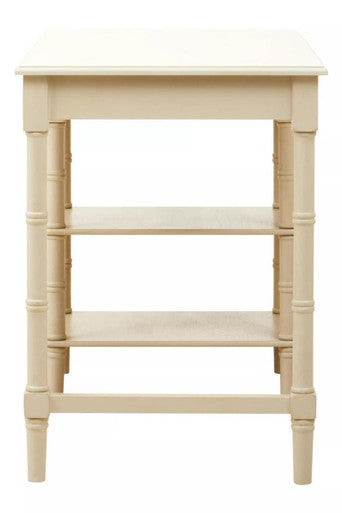 Ivory Desk with Drawer and Shelves | Heritage