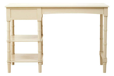 Ivory Desk with Drawer and Shelves | Heritage
