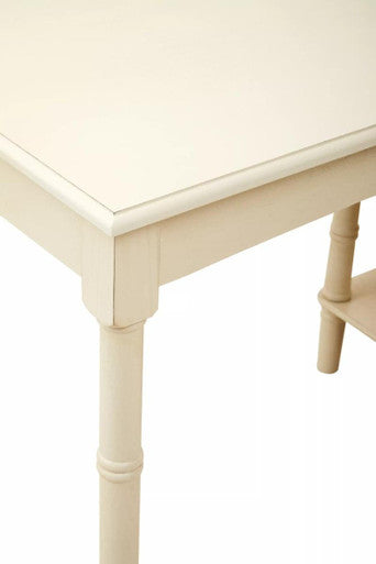 Ivory Desk with Drawer and Shelves | Heritage