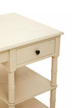 Ivory Desk with Drawer and Shelves | Heritage