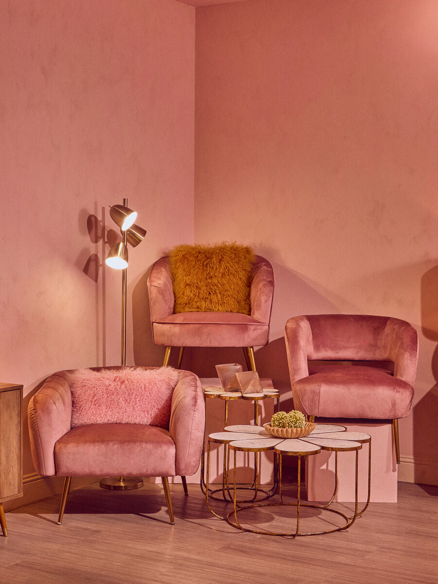 Pink Velvet Chair | Yolanda