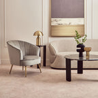 Grey Velvet Chair | Yolanda