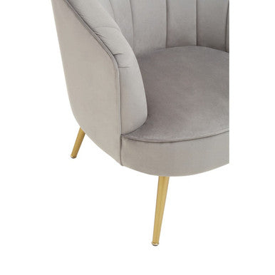 Grey Velvet Chair | Yolanda