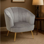 Grey Velvet Chair | Yolanda