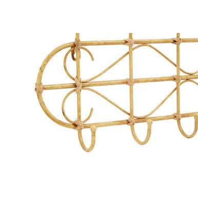 Natural Rattan Five Hook Hanger | Mataram