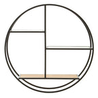 3 Tier Round Metal Wall Shelf | Mataram