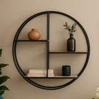 3 Tier Round Metal Wall Shelf | Mataram