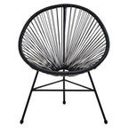 Black Rattan 3 Piece Patio Set | Miami