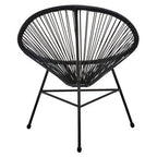 Black Rattan 3 Piece Patio Set | Miami