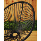 Black Rattan 3 Piece Patio Set | Miami