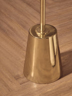 Black Marble Effect Top Side Table with Luxe Gold Metal Base | Avola