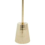 Black Marble Effect Top Side Table with Luxe Gold Metal Base | Avola