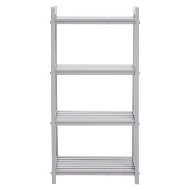 Grey Wood Four Tier Shelf Unit | Chester