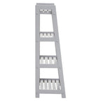 Grey Wood Four Tier Shelf Unit | Chester
