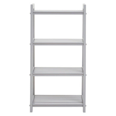 Grey Wood Four Tier Shelf Unit | Chester