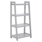 Grey Wood Four Tier Shelf Unit | Chester